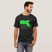 マサチューセッツ州のライム病啓発 Tシャツ (正面フル)