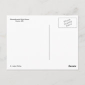 マサチューセッツ州の家ボストン ポストカード (裏面)