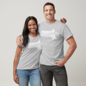 マサチューセッツ州の形Tシャツ Tシャツ (ユニセックス)