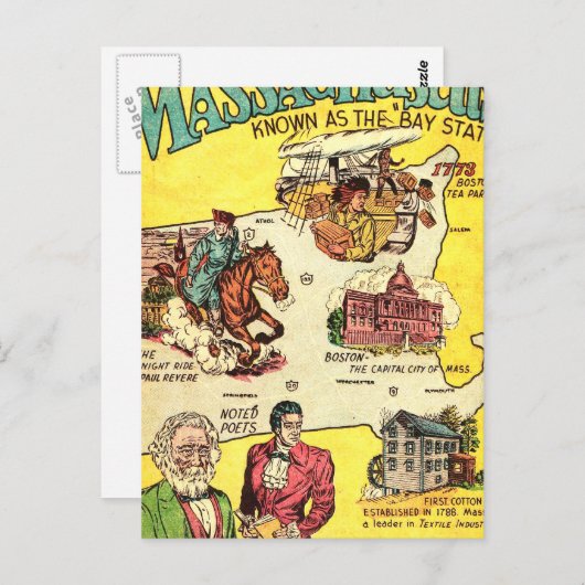 マサチューセッツ州の概要 ポストカード (正面/裏面)