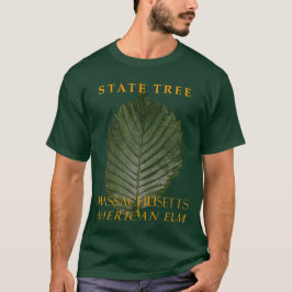 マサチューセッツ州の樹木 アメリカンエルム Tシャツ