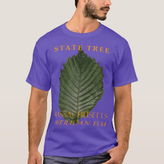 マサチューセッツ州の樹木 アメリカンエルム Tシャツ