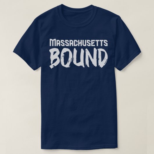 マサチューセッツ州の移動ギフト Tシャツ (デザイン正面)