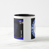 マサチューセッツ州の警察か薄いブルーラインマグ マグカップ (中央)