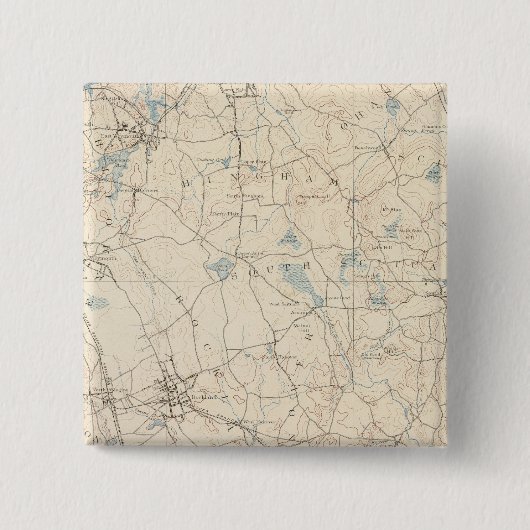 マサチューセッツ州アビントン 缶バッジ (正面)