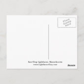 マサチューセッツ州イーストチョップライトハウス ポストカード (裏面)