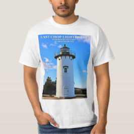 マサチューセッツ州イーストチョップライトハウスTシャツ Tシャツ