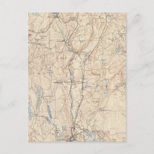 マサチューセッツ州ウェブスター ポストカード (正面)