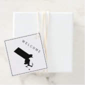 マサチューセッツ州ウェルカムバッグギフト結婚ラベル フェイバータグ (インサイチュ)
