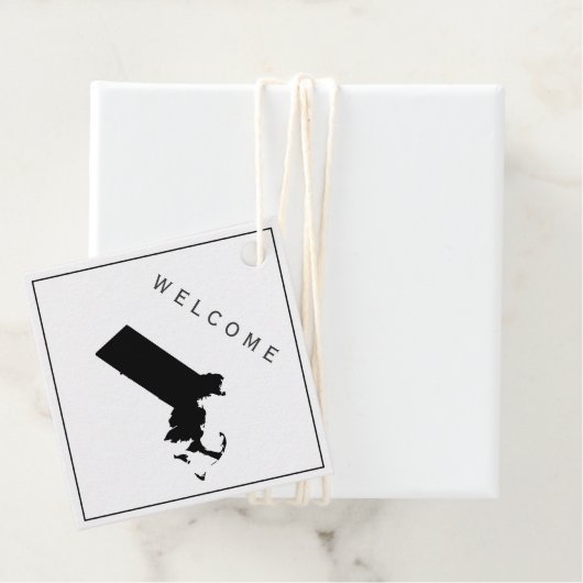 マサチューセッツ州ウェルカムバッグギフト結婚ラベル フェイバータグ (インサイチュ)