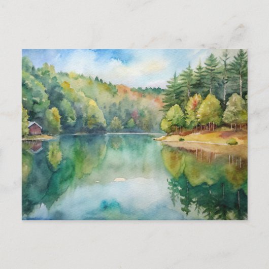 マサチューセッツ州ウォルデンポンドコンコード ポストカード (正面)