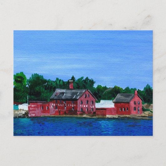 マサチューセッツ州グロスターからのご挨拶 ポストカード (正面)