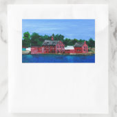 マサチューセッツ州グロスターからのご挨拶 長方形シール (バッグ)