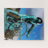 マサチューセッツ州グロスター。クリスマスの挨拶 ジグソーパズル (横)