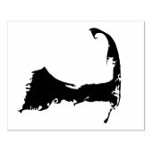 マサチューセッツ州ケープコッドの地図 ラバースタンプ (インプリント)