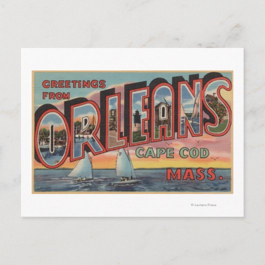 マサチューセッツ州ケープコッド（オーリンズ） ポストカード (正面)