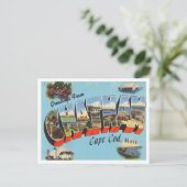 マサチューセッツ州ケープコッド、チャタム氏からの挨拶 ポストカード (スタンド正面)