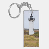 マサチューセッツ州ケープコッド、レースポイントライトハウス キーホルダー (正面左)