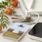 マサチューセッツ州ケープコッド、レースポイントライトハウス キーホルダー (正面右)