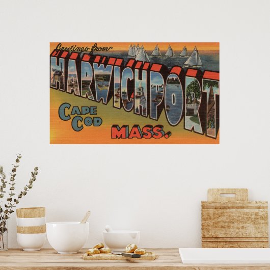 マサチューセッツ州ケープコッド(Harwichport) ポスター (キッチン)