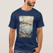 マサチューセッツ州ケープコッド Tシャツ (正面)