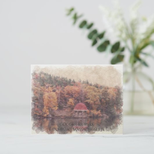 マサチューセッツ州コグウォークパークフィッチバーグ ポストカード (スタンド正面)