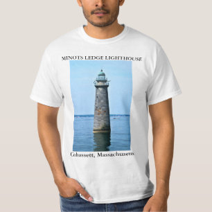 マサチューセッツ州コハセット・ミノッツレッジライトハウス Tシャツ