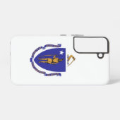 マサチューセッツ州サムスンギャラクシーS22ケース国旗 SAMSUNG GALAXYケース (裏面横)