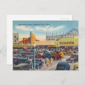 マサチューセッツ州サリスベリービーチアミューズメントセンター ポストカード (正面/裏面)