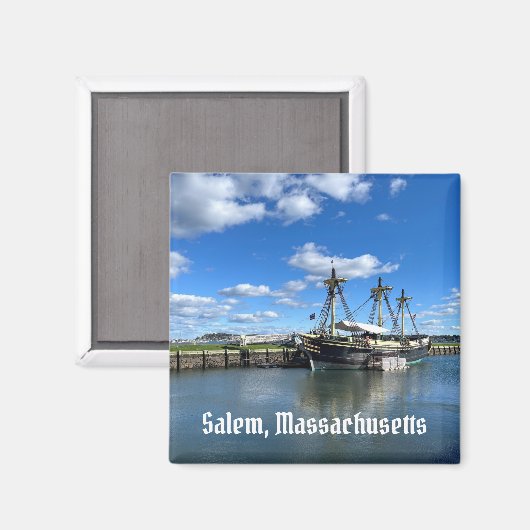 マサチューセッツ州サレムのセーラム船の友情 マグネット (正面/裏面)
