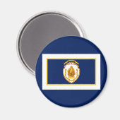 マサチューセッツ州スプリングフィールド州旗 マグネット (正面/裏面)