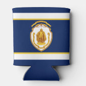 マサチューセッツ州スプリングフィールド州旗 缶クーラー (裏面)