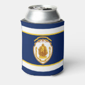マサチューセッツ州スプリングフィールド州旗 缶クーラー (缶裏面)