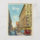 マサチューセッツ州スプリングフィールド,ワーシントン通り ポストカード (正面)