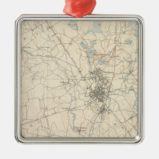 マサチューセッツ州タウントン メタルオーナメント (正面)