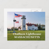 マサチューセッツ州チャタム・ライト・ハウス ポストカード (正面/裏面)