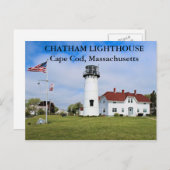 マサチューセッツ州チャタム・ライト・ハウス ポストカード (正面/裏面)