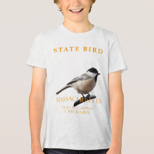マサチューセッツ州テリトリーバードザ《鳥》アメリカゴガラ トライブレンドＴシャツ
