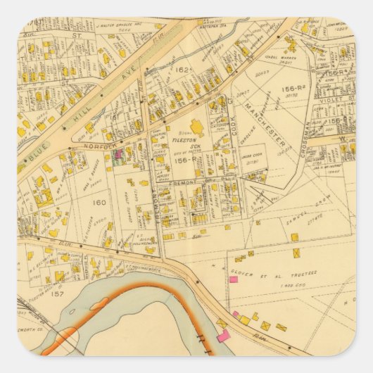 マサチューセッツ州ドーチェスター6 スクエアシール (正面)