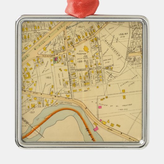 マサチューセッツ州ドーチェスター6 メタルオーナメント (正面)