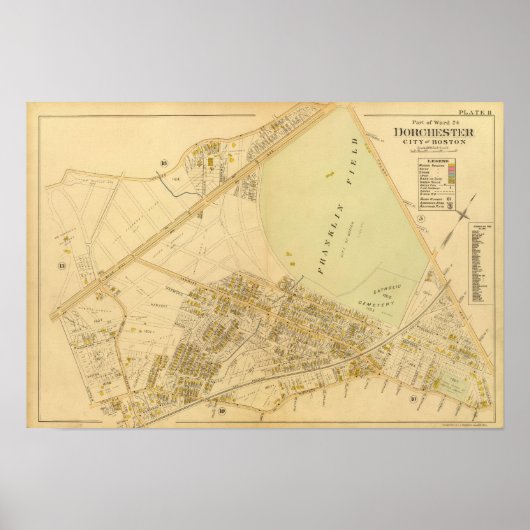 マサチューセッツ州ドーチェスター ポスター (正面)