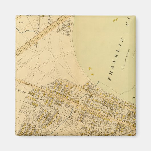 マサチューセッツ州ドーチェスター マグネット (正面)