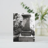 マサチューセッツ州ナティックにあるホレイショ・アルガーの墓 ポストカード (スタンド正面)