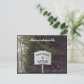 マサチューセッツ州ナティックはがき ポストカード (スタンド正面)