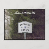 マサチューセッツ州ナティックはがき ポストカード (正面)