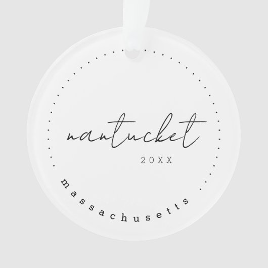 マサチューセッツ州ナンタケット旅行統一された州 オーナメント (正面)
