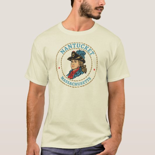 マサチューセッツ州ナンタケット植民地様式 Tシャツ (正面)
