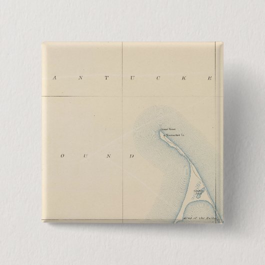 マサチューセッツ州ナンタケット 缶バッジ (正面)