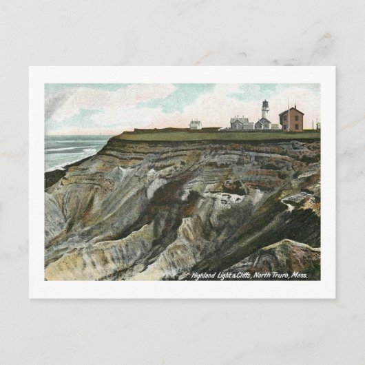 マサチューセッツ州ノース・トリロのライトハウスヴィンテージ ポストカード (正面)