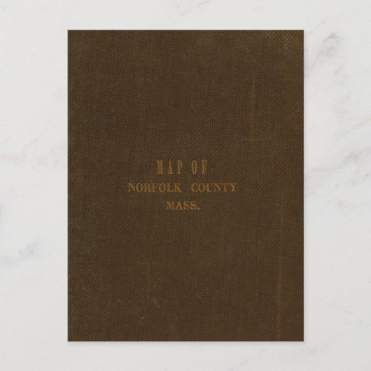 マサチューセッツ州ノーフォーク郡 ポストカード (正面)